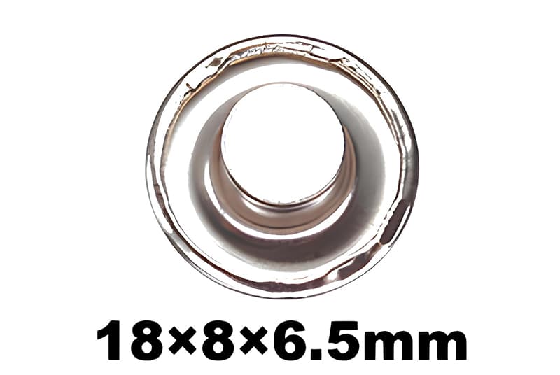 18x8x6.5 mm Eyelet Rolled Edge Shape