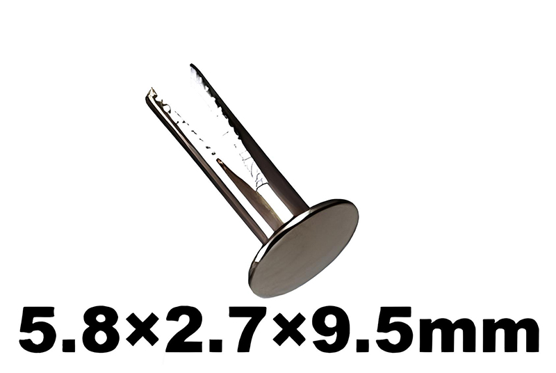 5.8x2.7x9.5 mm Bifurcated Rivet