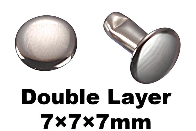 7x7x7 mm Collision Nail Double Layer Rivet
