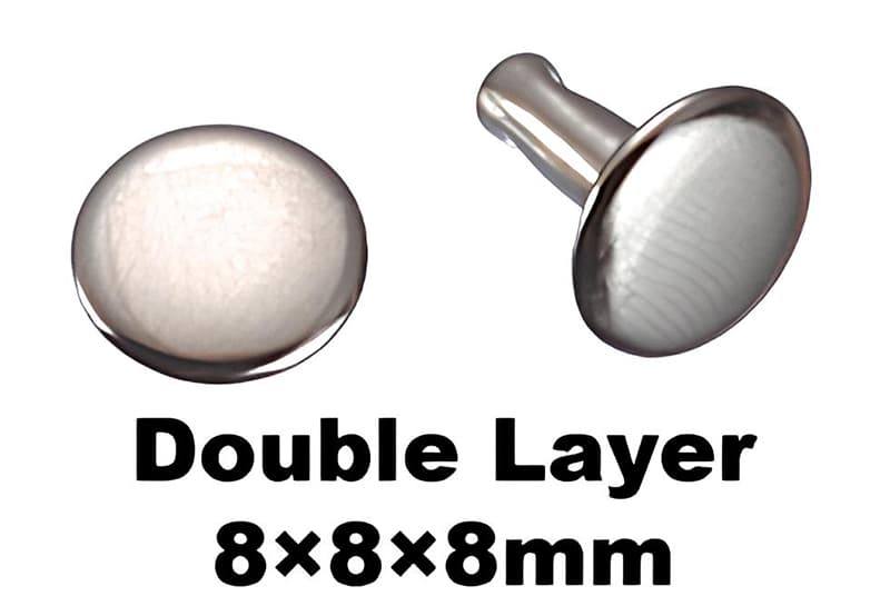 8x8x8 mm Collision Nail Double Layer Rivet