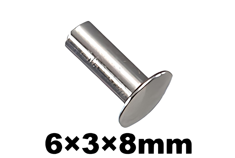 6x3x8 mm Semi Tubular Rivet
