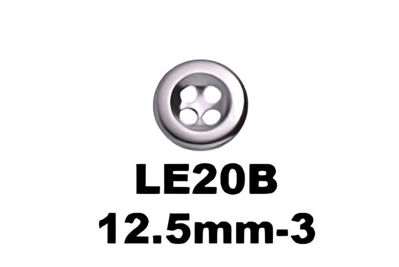 LE20B 12.5 mm-3 Sewing Button