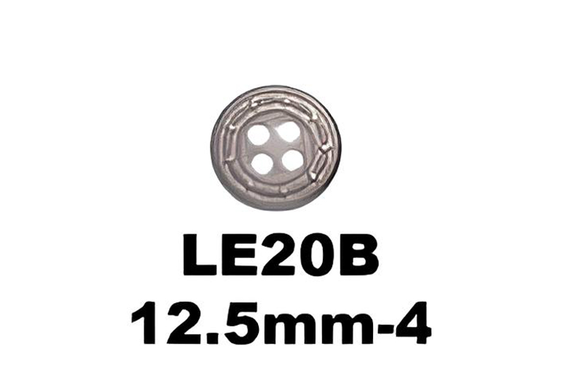 LE20B 12.5 mm-4 Sewing Button