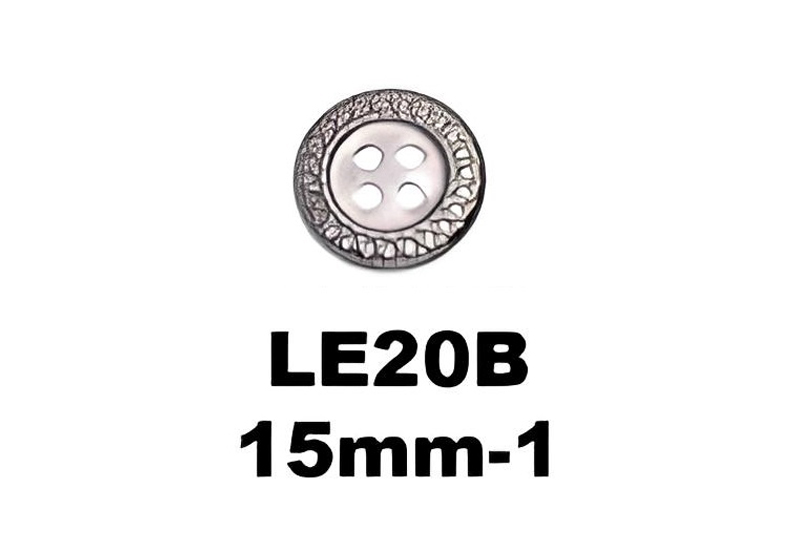 LE20B 15 mm-1 Sewing Button