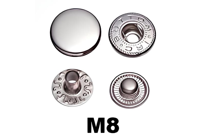 M8 Press Snap Button